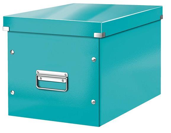 Odkladací box, veľkosť L, LEITZ "Click&Store", ľadovo modrá