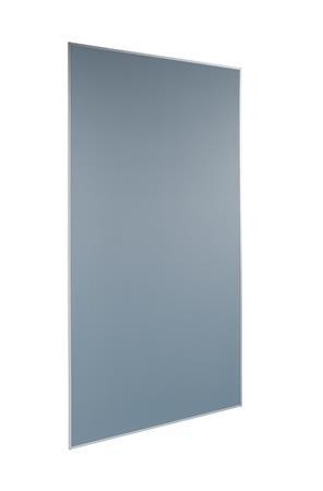 Moderačná textilová tabuľa, hliníkový rám, 90x180 cm, obojstranná, SIGEL, "Meet up", šedá
