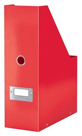 Zakladač, PP/kartón, 95 mm, LEITZ "Click&Store", červená