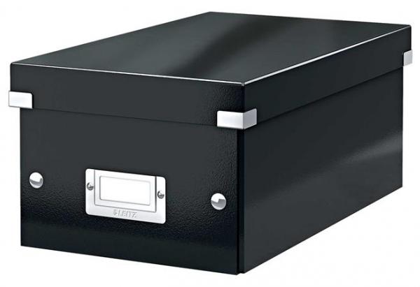 Úložná škatuľa na DVD, LEITZ "Click&Store", čierna