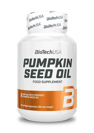 Výživový doplnok vo forme kapsúl, 60 kapsúl, BIOTECH USA "Pumpkin Seed Oil"