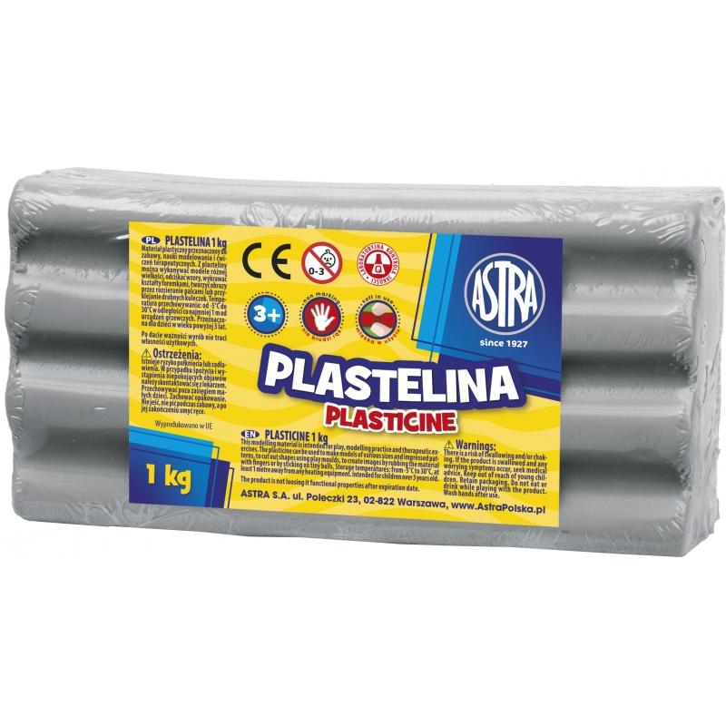 ASTRA Plastelína 1kg Sivá, 303111023