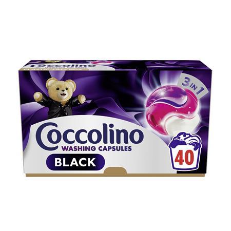 Kapsuly na pranie, 40 ks, COCCOLINO "3in1 Black"