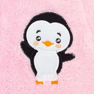 Zimná detská kombinéza New Baby Penguin ružová