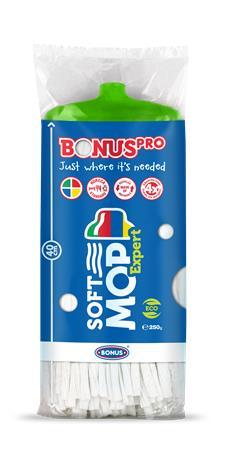 Mop, priemyselný BONUS "SoftMOP", zelený 1