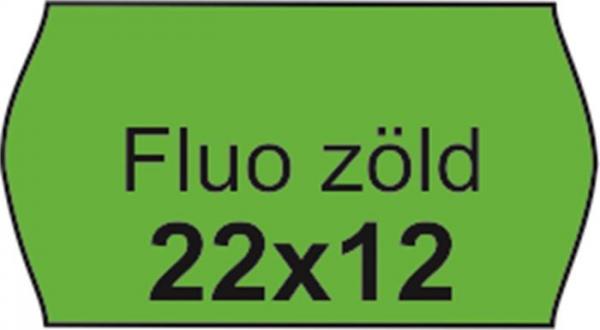 . Cenové etikety, 22x12, FLUO zelená