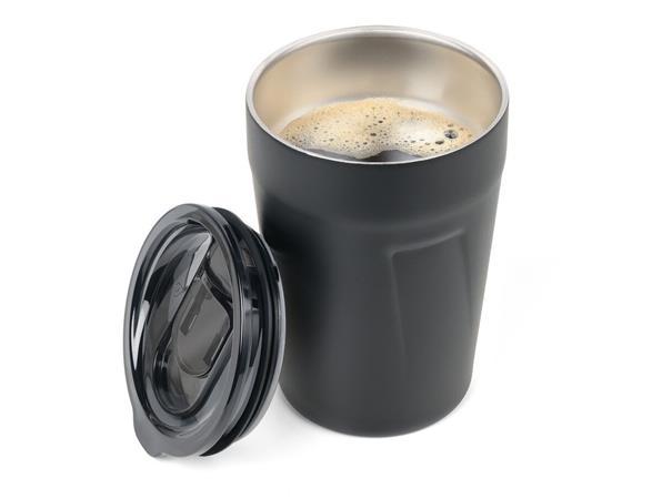 Termohrnček, 300 ml, z nerezovej ocele, TROIKA "Cup-uccino", čierny 2
