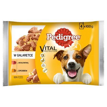 Krmivo pre psy, v kapsičke, 4x100 g, PEDIGREE "Junior", hovädzie a hydina