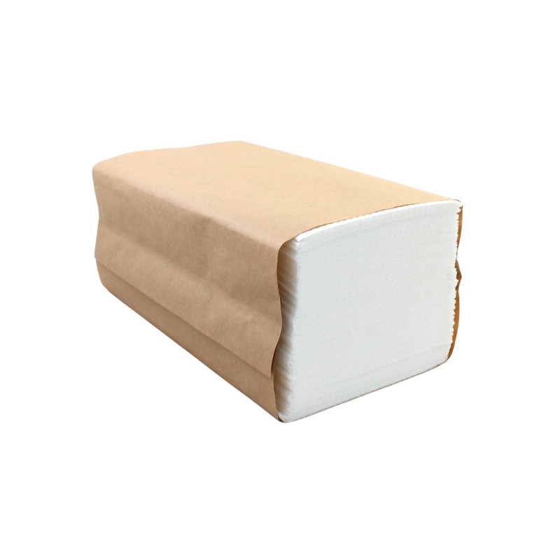 Papierové utierky ZZ skladané, 2 vrst. 100% cel., 23x21cm - 4000ks