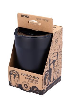 Termohrnček, 300 ml, z nerezovej ocele, TROIKA "Cup-uccino", čierny 3