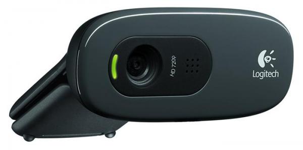 Webkamera, zabudovaný mikrofón, USB, LOGITECH, "C270"