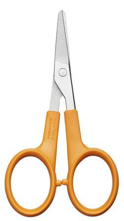 Nožnice, manikúrové, 10 cm, rovné, FISKARS "Classic", oranžová