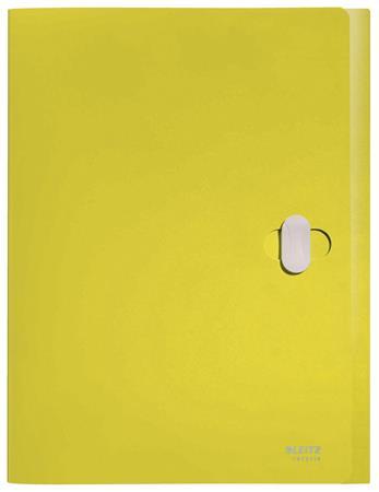 Box na dokumenty, 38 mm, PP, A4, LEITZ "Recycle", žltá
