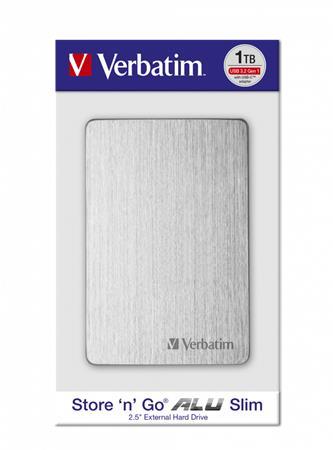 2,5" HDD (prenosný pevný disk), 1TB, USB 3.2, z brúseného hliníka, VERBATIM "Store n Go",