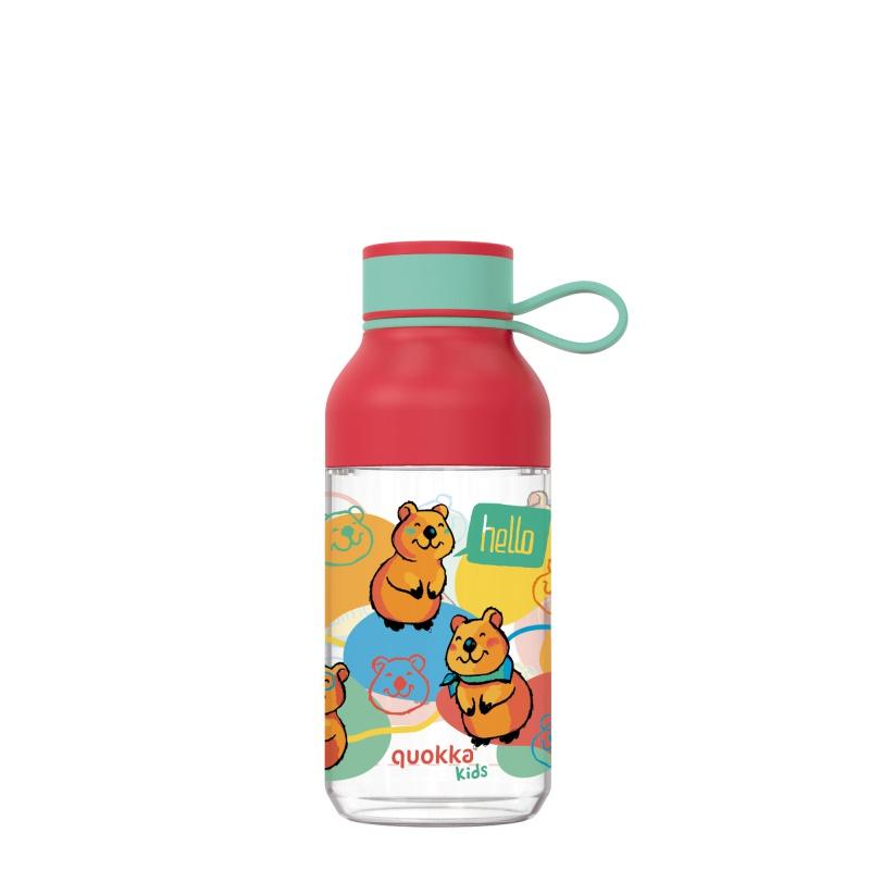 Quokka Kids, Plastová fľaša s pútkom Happy, 430ml, 40155