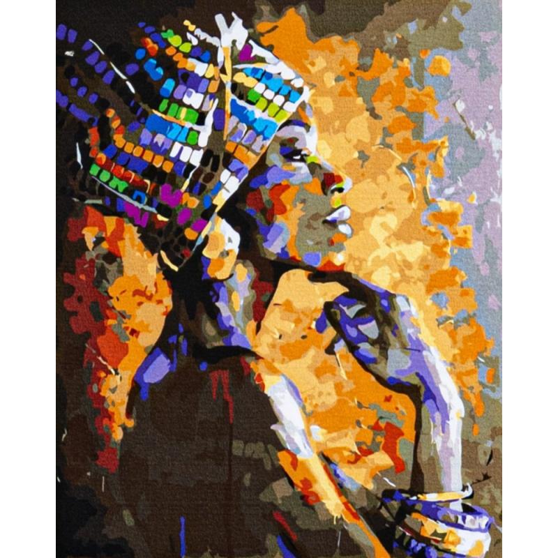 Maľovanie podľa čísel AFRICAN SOUL, na ráme, 40x50cm, 801023901