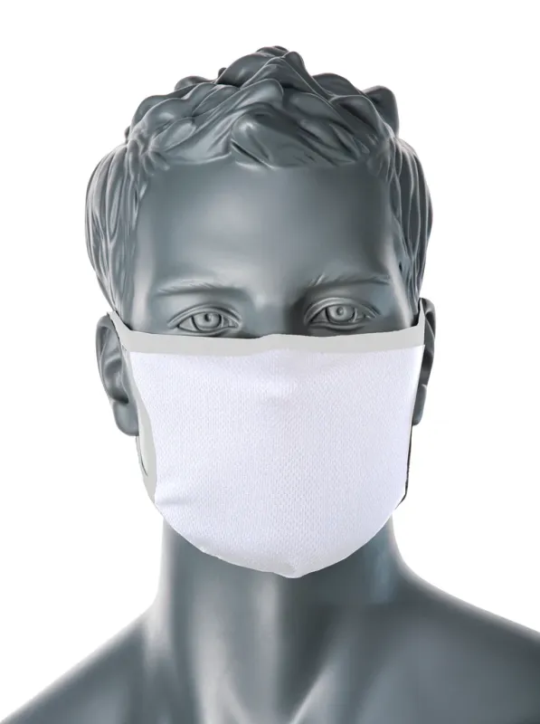 Trojvrstvová antimikrobiálna látková maska ​​na tvár CV33, čierna