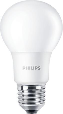 LED žiarovka, E27, guľa, A60, 5W, 470lm, 3000K, PHILIPS "CorePro"