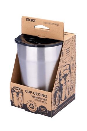 Termohrnček, 300 ml, z nerezovej ocele, TROIKA "Cup-uccino", strieborný 3