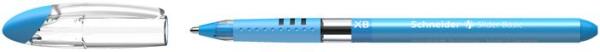 Guľôčkové pero, 0,7 mm, s vrchnákom, SCHNEIDER "Slider Basic XB", svetlomodrá