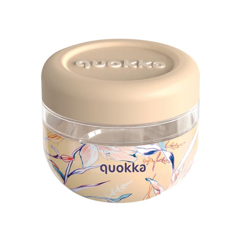 Quokka Bubble, Plastová nádoba na jedlo Vintage Floral, 500ml, 40125