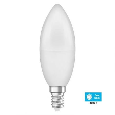 LED žiarovka, E14, sviečka, B38, 7W, 806 lm, 4000K (HF), OSRAM "Value“ 1