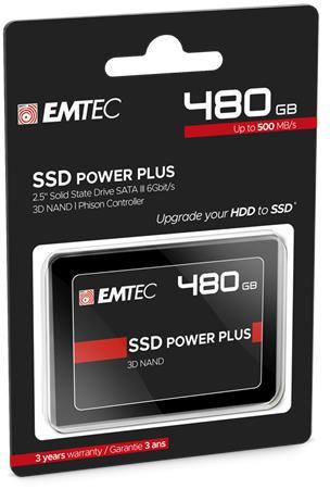 SSD (vnútorná pamäť), 480GB, SATA 3, 500/520 MB/s, EMTEC "X150"