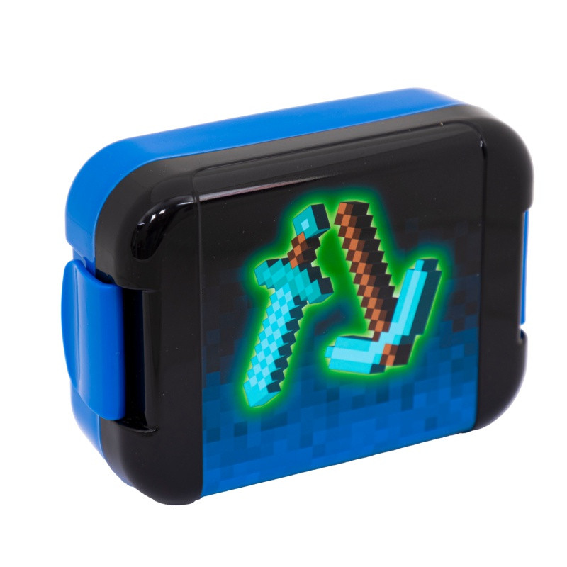 Plastový box na desiatu AquaPure BLUE PIXEL, 511025004