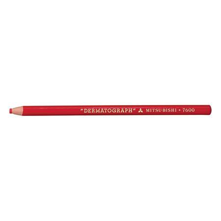 Označovacia ceruzka, UNI, "Dermatograph", červená