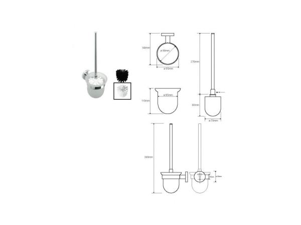 MODERN:WC KEFA, MISKA SKLO BIELA