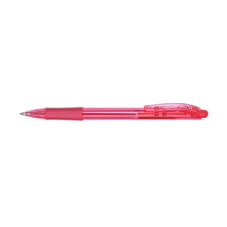 Guľôčkové pero, 0,35 mm, stláčací mechanizmus, PENTEL "BK417", ružová