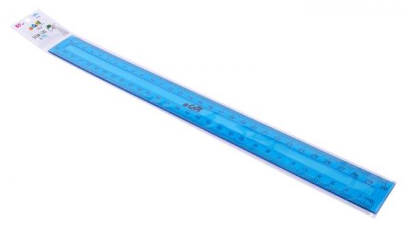 Pravítko, plastové, nerozbitné, 30 cm, COOL BY VICTORIA, modrá