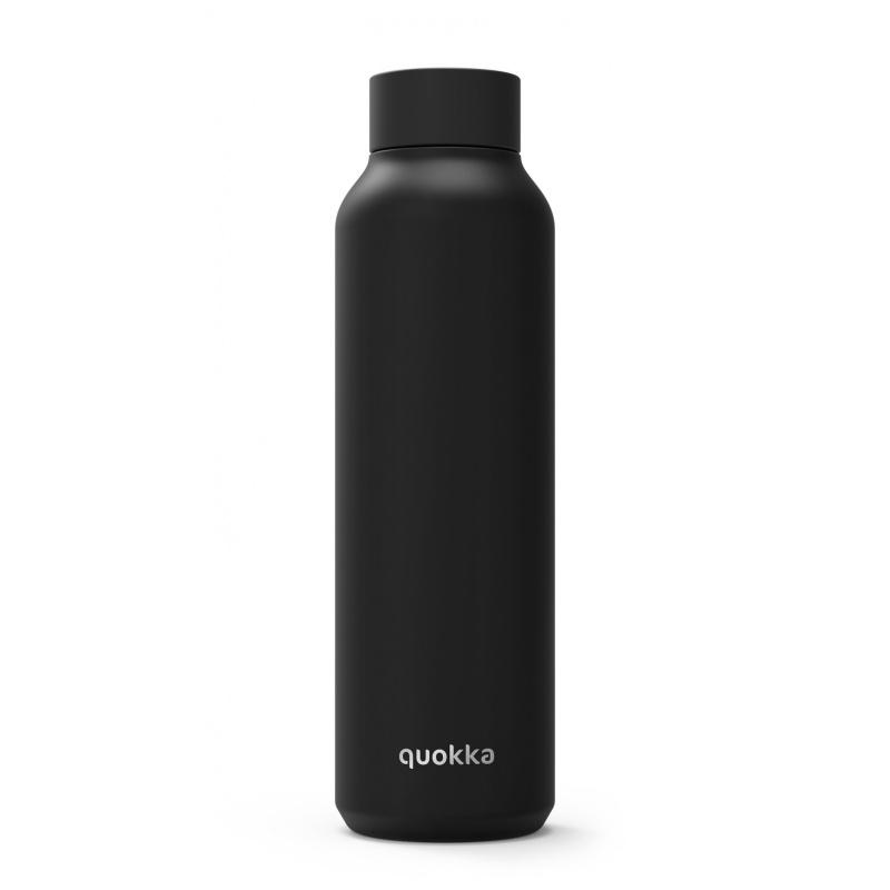 Quokka Solid, Nerezová fľaša / termoska Black, 630ml, 11801