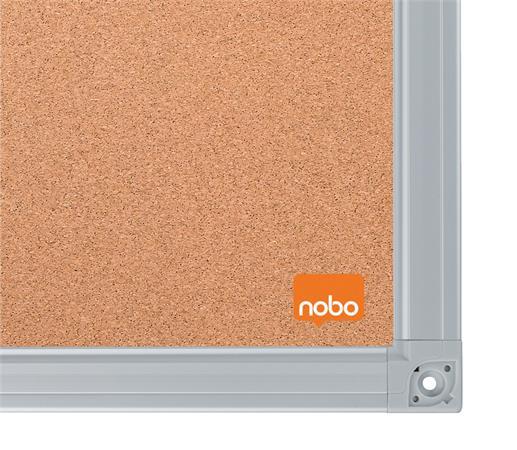 Korková tabuľa, 60x45 cm, hliníkový rám, NOBO "Essential"