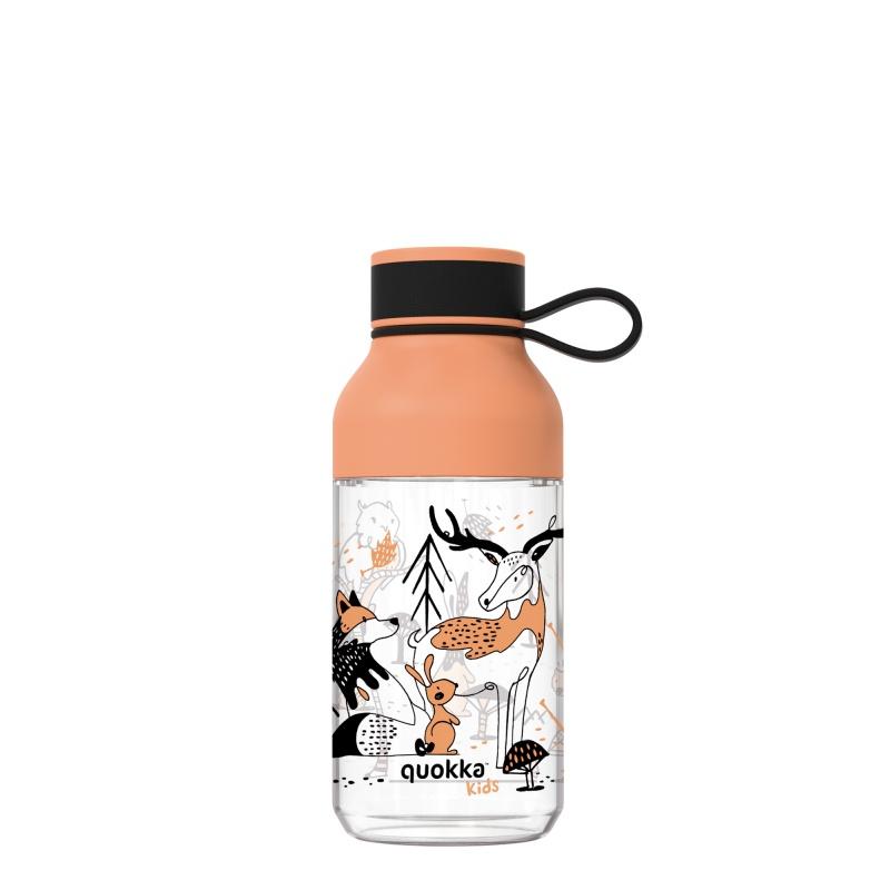 Quokka Kids, Plastová fľaša s pútkom In The Woods, 430ml, 40156