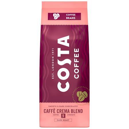 Káva, pražená, zrnková, 500 g, COSTA "Café Crema Blend"