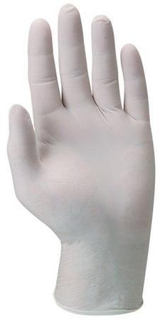 . Ochranné rukavice, jednorazové, latex, veľkosť: L/10, pudrované