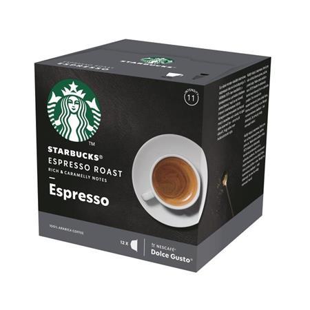 Kávové kapsuly, 12 ks, STARBUCKS by Dolce Gusto®, "Espresso Roast"