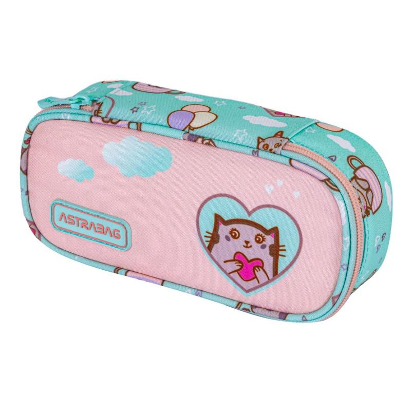 Jednokomorový peračník / puzdro AstraBAG KITTY´S WORLD, AC6, 503024073