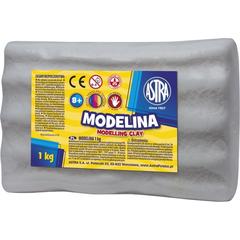 ASTRA Modelovacia hmota do rúry MODELINA 1kg Sivá, 304118008