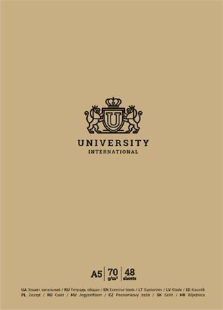 Zošit, linajkový, A5, 48 listov, SHKOLYARYK "University International", mix