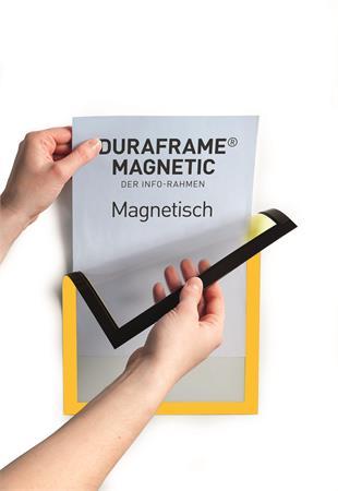 Informačný rám, A4, magnetický, DURABLE "DURAFRAME® MAGNETIC", žltá