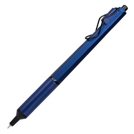 Guľôčkové pero, 0,28 mm, stláčací mechanizmus, modré telo, UNI "SXN-1003 Jetstream", čiern