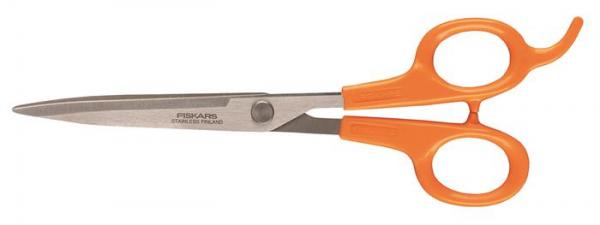 Nožnice, holičské, 17 cm, FISKARS "Classic", oranžová