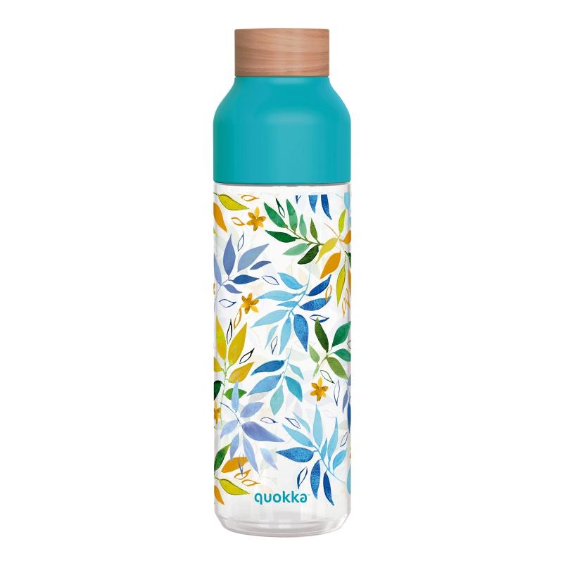 Quokka Ice, Plastová fľaša Watercolor Leaves, 840ml, 06984