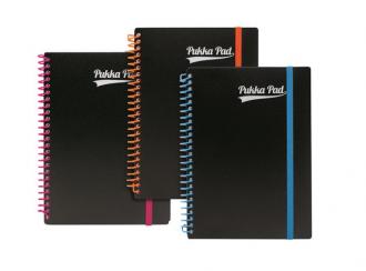 Špirálový zošit, A5, linajkový, 100 listov, PUKKA PAD, "Neon notepad"