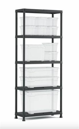 Policový systém 5 políc, 75 cm, KETER "Plus Shelf" 2