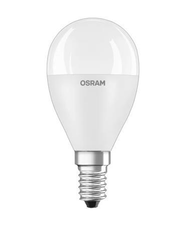 LED žiarovka, E14, malá guľa, P48, 8W, 806 lm, 2700K (MF), OSRAM "Value" 2