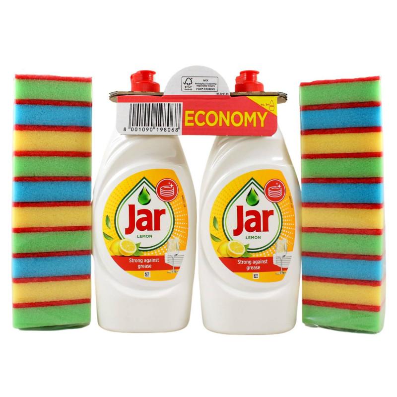 Jar LEMON 2x900ml+2x10ks hubky na riad GRATIS