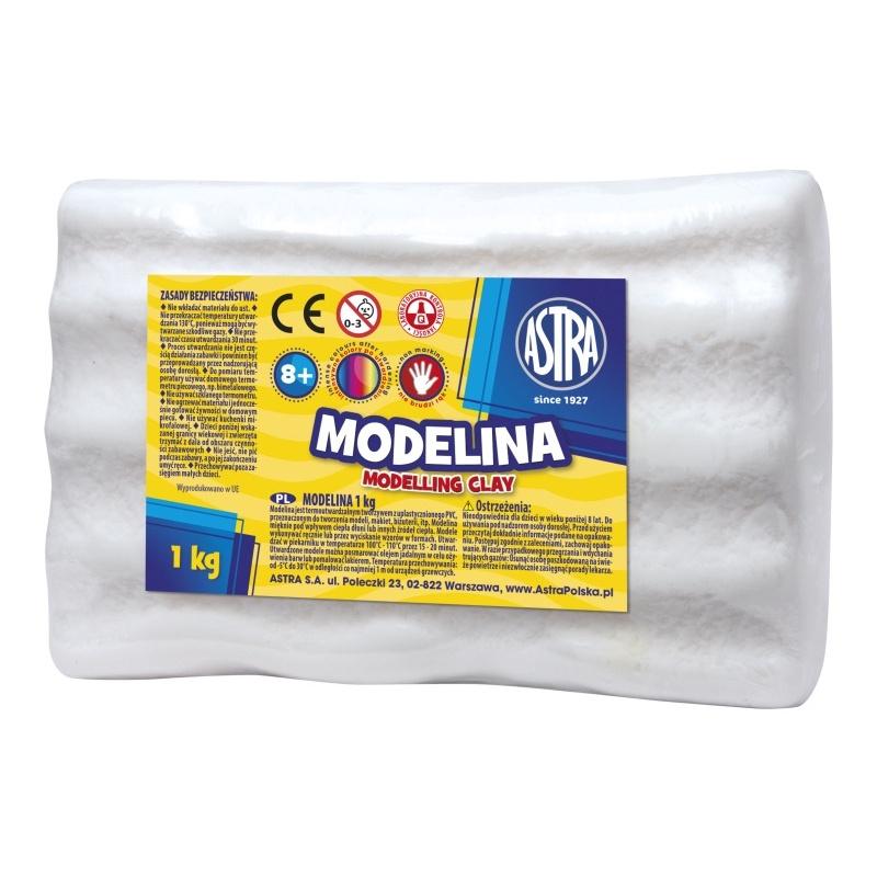 ASTRA Modelovacia hmota do rúry MODELINA 1kg Biela, 304111012